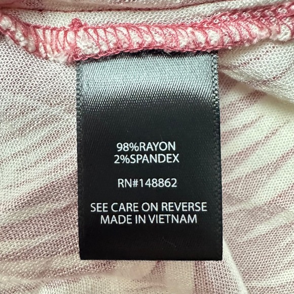 Torrid Dress‎ 1X Pink Palm Print Button Front Tie Waist Tropical Plus Size - Picture 5 of 8